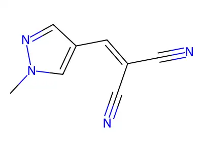 2-((1-Methyl-1H-pyrazol-4-yl)methylene)malononitrile structure