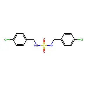 N,N'-bis(4-chlorobenzyl)sulfamide structure