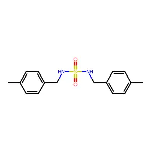 N,N'-bis(4-methylbenzyl)sulfamide structure