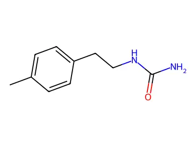 Urea, (p-methylphenethyl)- structure
