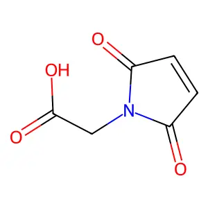 2-(2,5-dioxo-2,5-dihydro-1H-pyrrol-1-yl)acetic acid structure