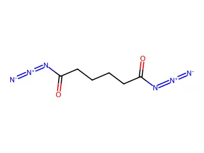 Hexanedioyl diazide structure