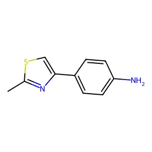 2-Methyl-4-(4-aminophenyl)thiazole structure