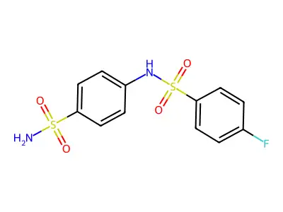 4-氟-N-(4-氨磺酰苯基)苯磺酰胺 structure