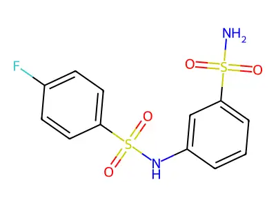 3-(4-Fluorobenzenesulfonamido)benzene-1-sulfonamide structure