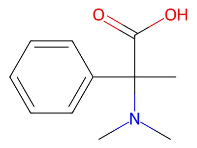2-(Dimethylamino)-2-phenylpropanoic acid structure