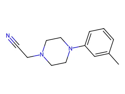 2-[4-(3-Methylphenyl)piperazin-1-yl]acetonitrile structure