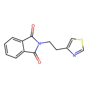 2-[2-(1,3-thiazol-4-yl)ethyl]-1H-isoindole-1,3(2H)-dione structure