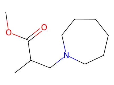 Methyl 3-(azepan-1-yl)-2-methylpropanoate structure