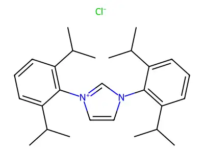 1,3-Bis(2,6-diisopropylphenyl)imidazolium chloride structure