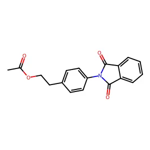 2-[4-(1,3-dioxo-1,3-dihydro-2H-isoindol-2-yl)phenyl]ethyl acetate structure