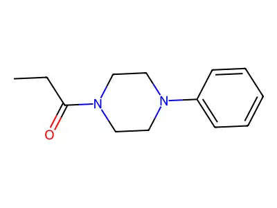 Piperazine, 1-(1-oxopropyl)-4-phenyl- structure