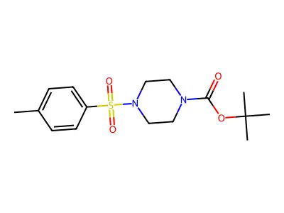 Tert-butyl 4-tosylpiperazine-1-carboxylate structure