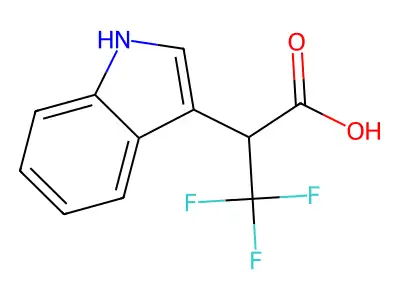 3,3,3-trifluoro-2-(1H-indol-3-yl)propanoic Acid structure