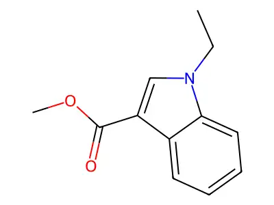 Methyl 1-ethylindole-3-carboxylate structure