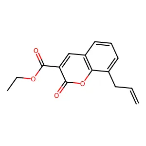 ethyl 2-oxo-8-(prop-2-en-1-yl)-2H-chromene-3-carboxylate structure
