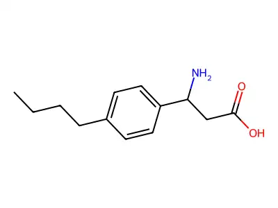 3-amino-3-(4-butylphenyl)propanoic Acid structure