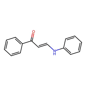 (2Z)-1-phenyl-3-(phenylamino)prop-2-en-1-one structure
