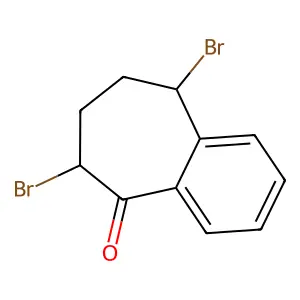 6,9-Dibromo-6,7,8,9-tetrahydrobenzo[7]annulen-5-one structure