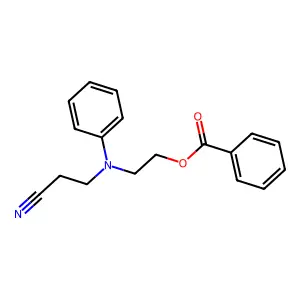 Propanenitrile, 3-[[2-(benzoyloxy)ethyl]phenylamino]- structure