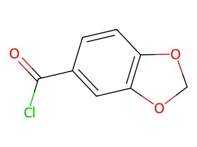 1,3-Benzodioxole-5-carbonyl chloride structure