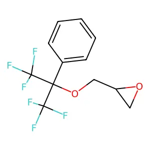 2-[(1,1,1,3,3,3-Hexafluoro-2-phenylpropan-2-yl)oxymethyl]oxirane structure