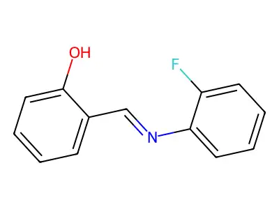 Alpha-(2-fluorophenylimino)-O-cresol structure