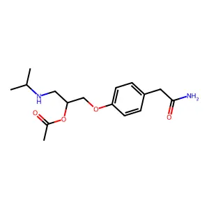 Atenolol acetate structure