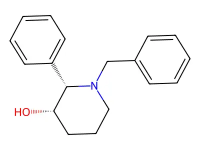 1-Benzyl-2-phenylpiperidin-3-ol structure