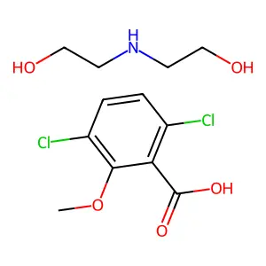 麦草畏二乙醇胺盐 structure