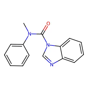 N-methyl-N-phenyl-1H-benzimidazole-1-carboxamide structure