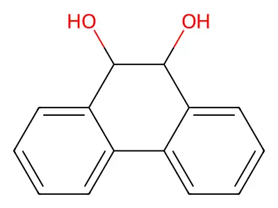 9,10-Dihydro-9,10-phenanthrenediol structure
