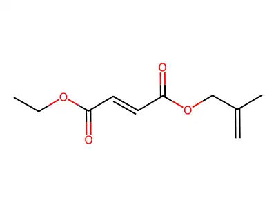 Fumaric acid, ethyl 2-methylallyl ester structure