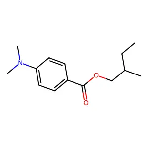 2-Methylbutyl 4-(dimethylamino)benzoate structure