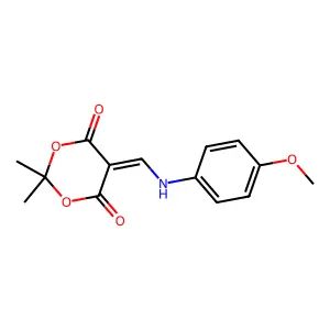 5-{[(4-Methoxyphenyl)amino]methylidene}-2,2-dimethyl-1,3-dioxane-4,6-dione structure