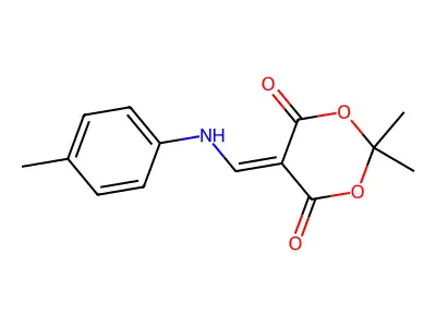 2,2-Dimethyl-5-{[(4-methylphenyl)amino]methylidene}-1,3-dioxane-4,6-dione structure