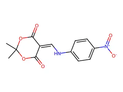 2,2-Dimethyl-5-((4-nitrophenylamino)methylene)-1,3-dioxane-4,6-dione structure