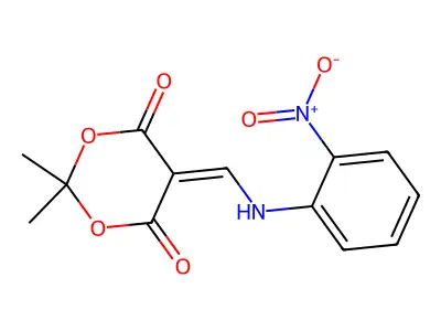 2,2-Dimethyl-5-[(2-nitroanilino)methylene]-1,3-dioxane-4,6-dione structure