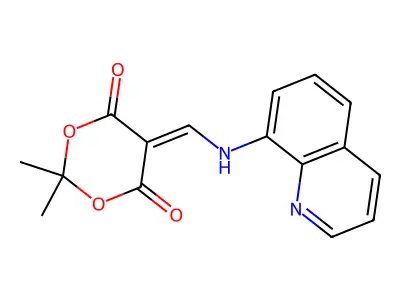 2,2-Dimethyl-5-((8-quinolylamino)methylene)-1,3-dioxane-4,6-dione structure