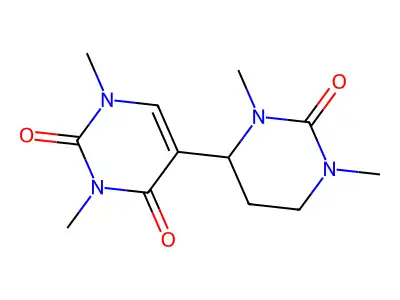 [4,5'-Bipyrimidine]-2,2',4'(1H,1'H,3'H)-trione, 3,4,5,6-tetrahydro-1,1',3,3'-tetramethyl- structure