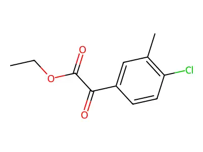 Ethyl 4-chloro-3-methylbenzoylformate structure