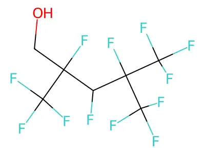 1H,1H,3H-Perfluoro(2,4-dimethylpentan-1-ol) structure
