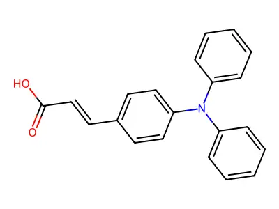 4-(二苯氨基)肉桂酸 structure