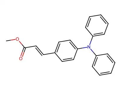 2-Propenoic acid, 3-(4-(diphenylamino)phenyl)-, methyl ester structure