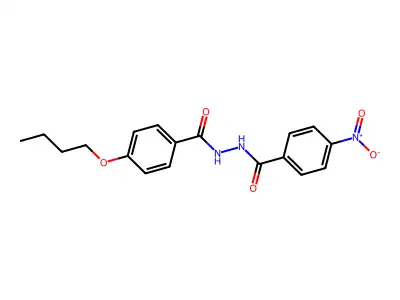 N'-(4-butoxybenzoyl)-4-nitrobenzohydrazide structure