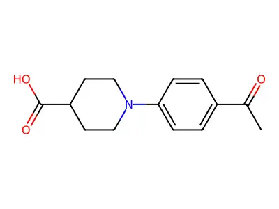 1-(4-acetylphenyl)piperidine-4-carboxylic Acid structure