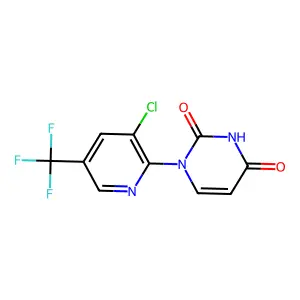 1-[3-chloro-5-(trifluoromethyl)-2-pyridinyl]-2,4(1H,3H)-pyrimidinedione structure