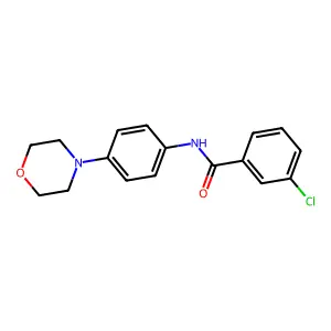 3-氯-N-(4-吗啉基苯基)苯甲酰胺 structure