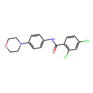 2,4-二氯-N-[4-(吗啉-4-基)苯基]苯甲酰胺 structure