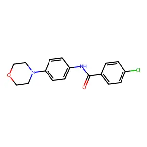 4-氯-N-(4-吗啉基苯基)苯甲酰胺 structure